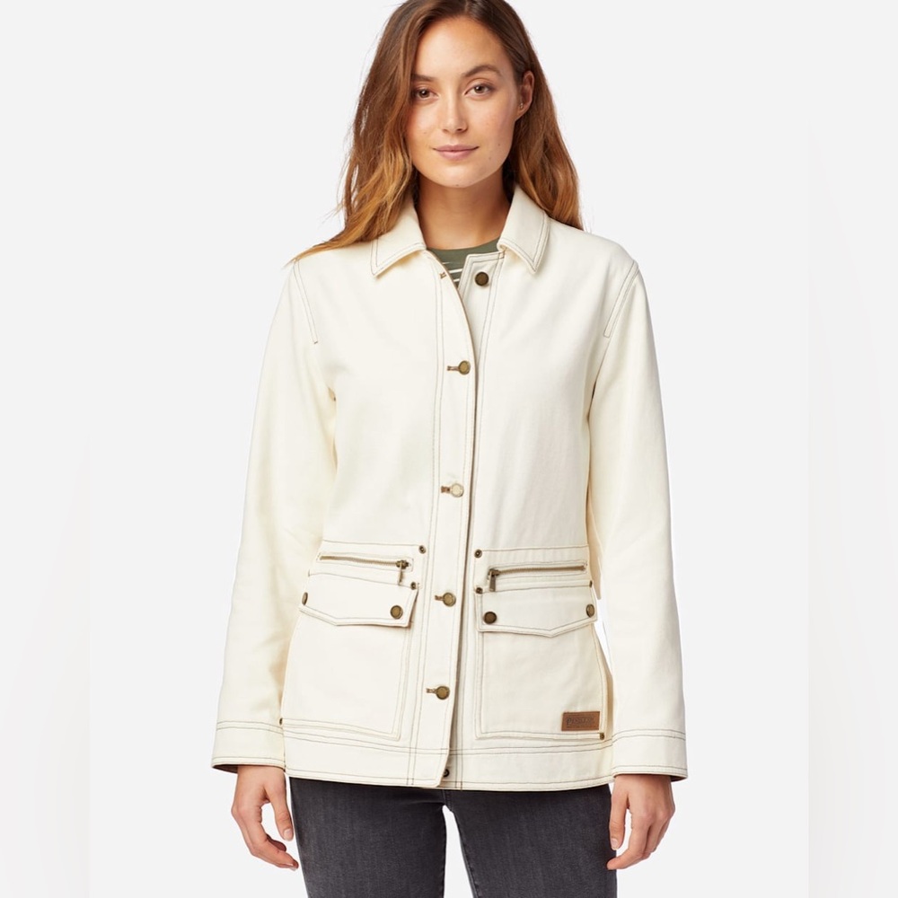 Pendleton Ramble Creek Canvas Barn Jacket Coat, Bone, Size XS - Picture 2 of 10